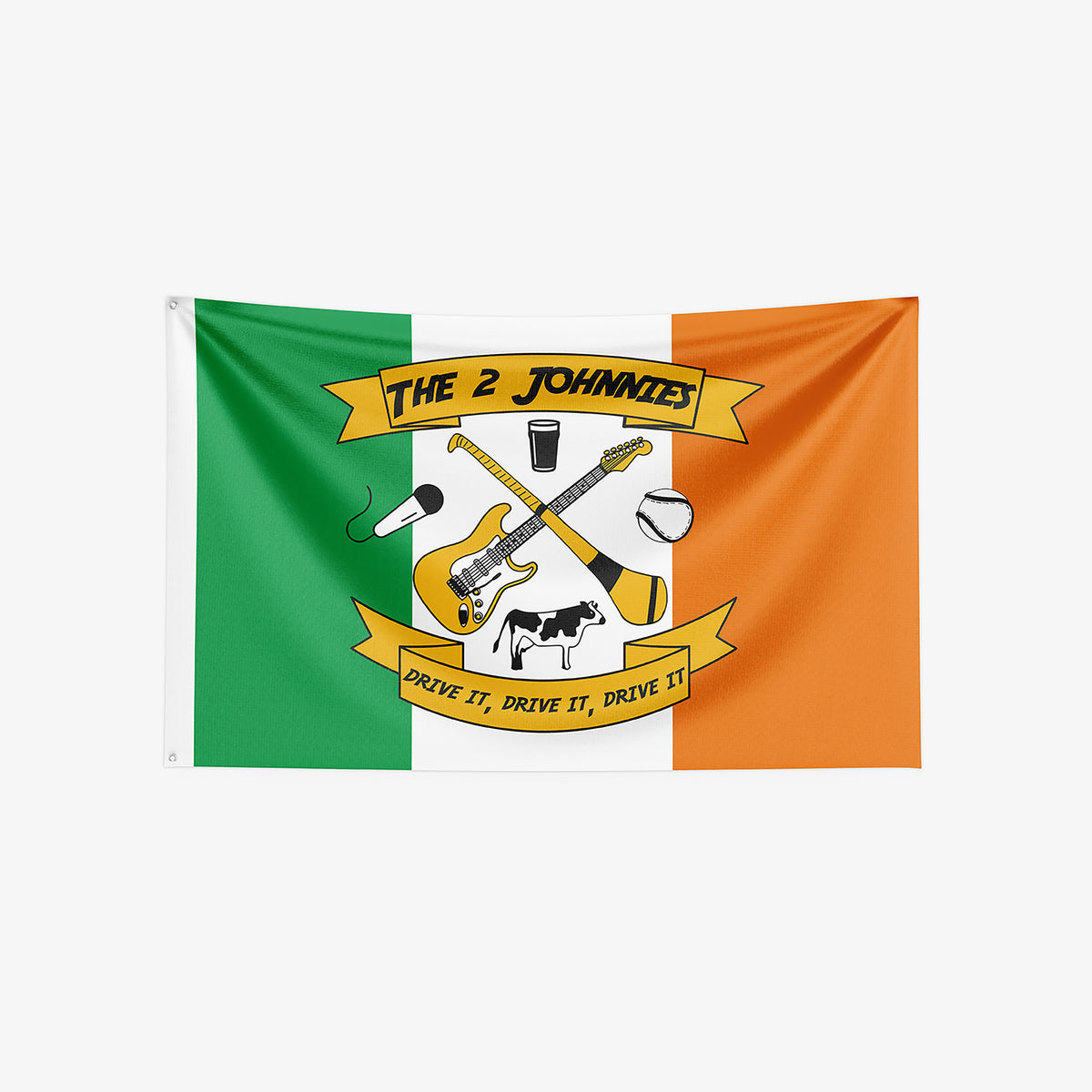 THE 2 JOHNNIES Ireland Flag KC Sports