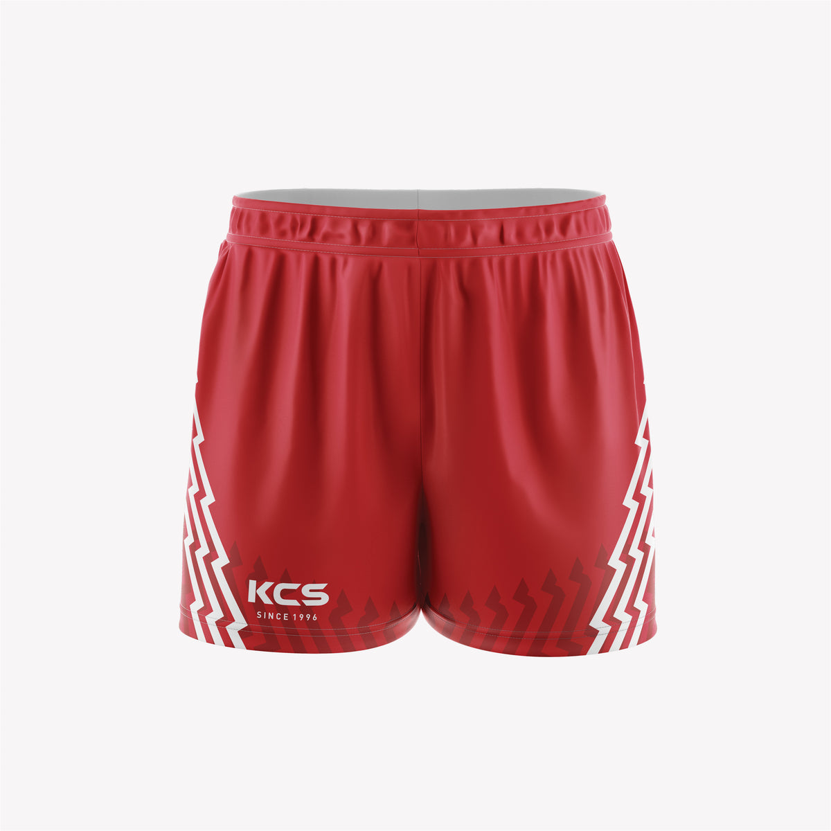 KCS GAA Shorts Design 97 Red & White KC Sports