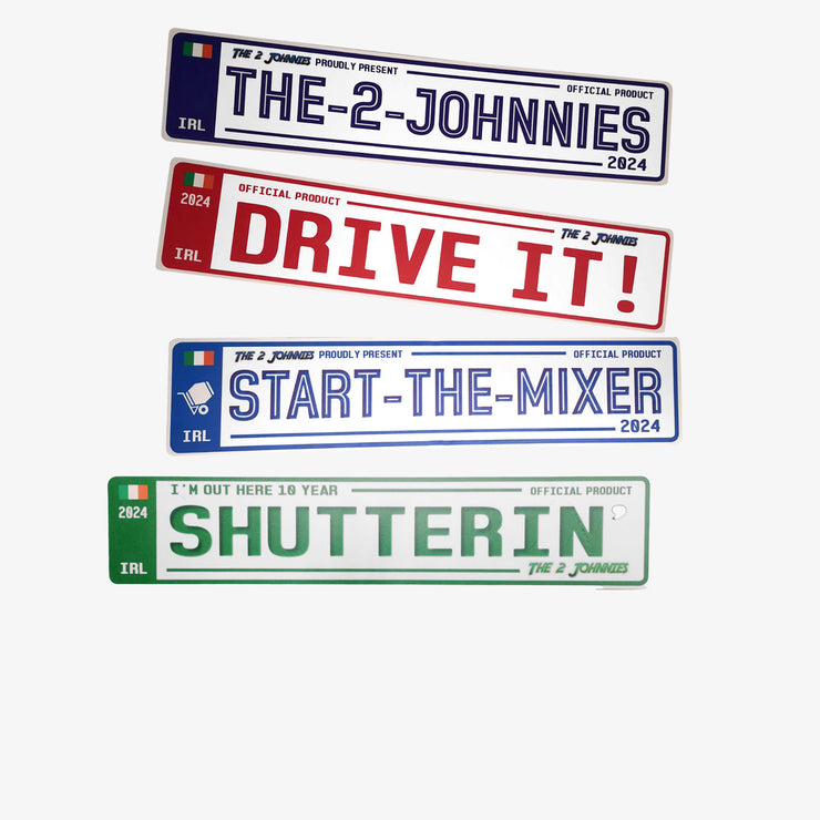 The 2 Johnnies Number Plates