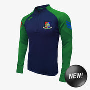 Shamrocks GAA Offaly KCS Soul Quarter Zip Top Navy/Green