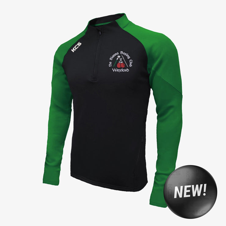 Na Fianna Boxing Club KCS Soul Quarter Zip Top Black/Green