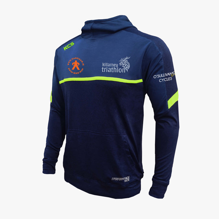 Killarney Triathlon Club KCS Astro Hoodie- Midnight Navy & Fluorescent