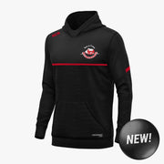 Ballintubber GAA KCS Astro V2 Hoodie Black-Black Melange-Solid Red