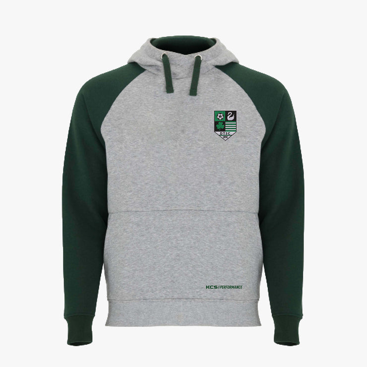 Dunmanway Town FC Detroit Hoodie / Bottle Green / White / Melange Grey