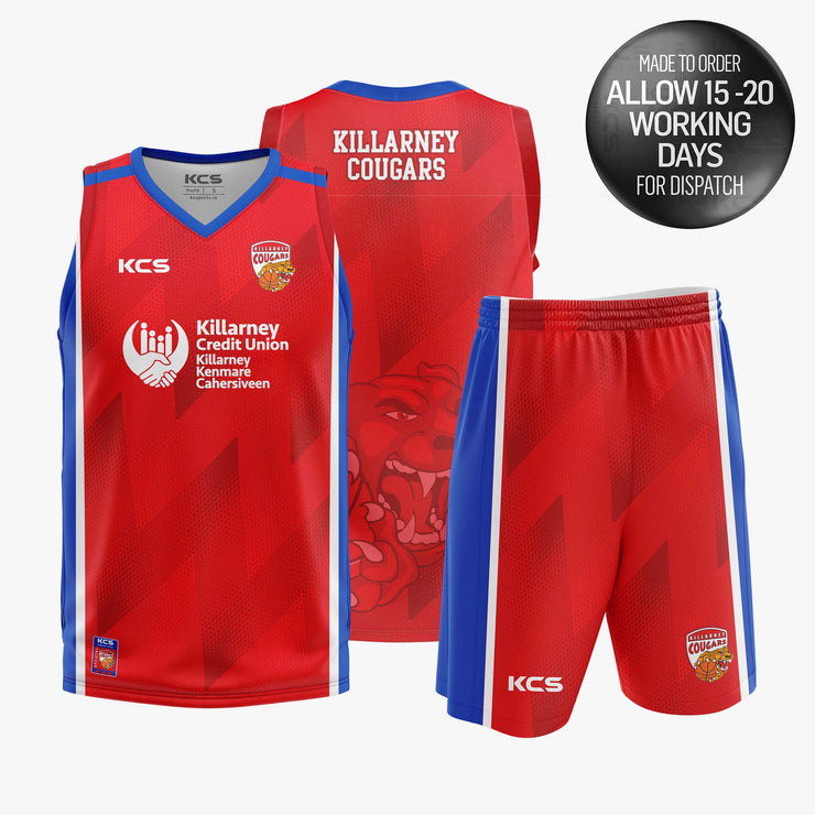 Killarney Cougars Basketball Home Basketball Kit