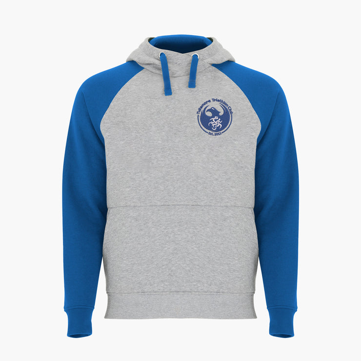 Tullamore Triathlon Club Detroit Hoodie / Royal Blue / Melange Grey