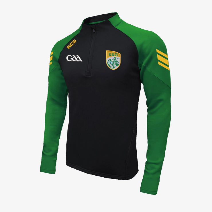 Kingdom Kerry Gaels KCS Soul Quarter Zip Top Black/Green