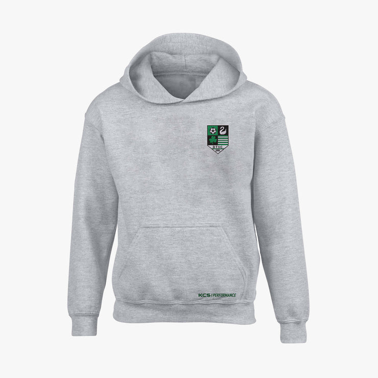 Dunmanway Town FC - Detroit Junior Hoodie / Green / White / Melange Grey