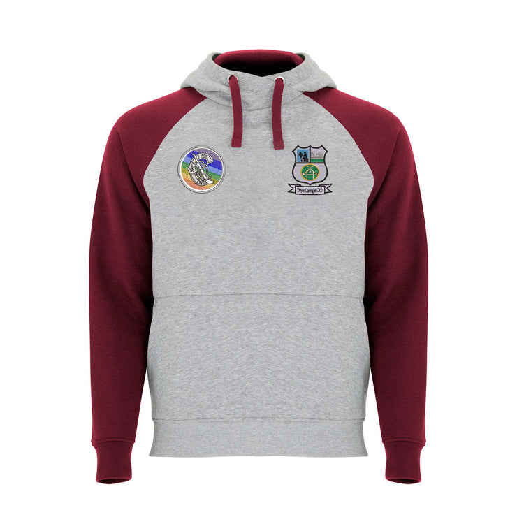 Boyle Camogie Club Detroit Hoodie / Burgundy / Melange Grey