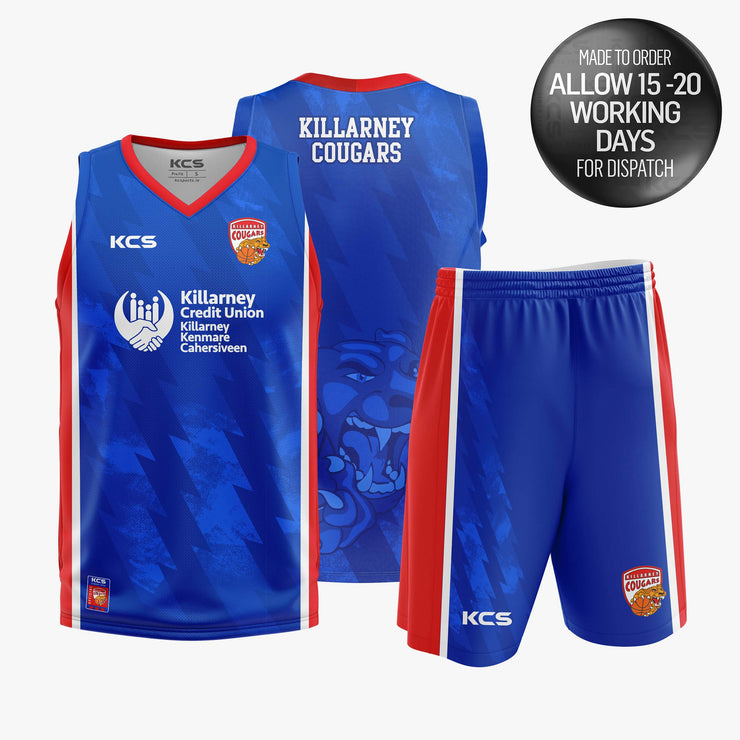 Killarney Cougars Basketball Away Basketball Kit