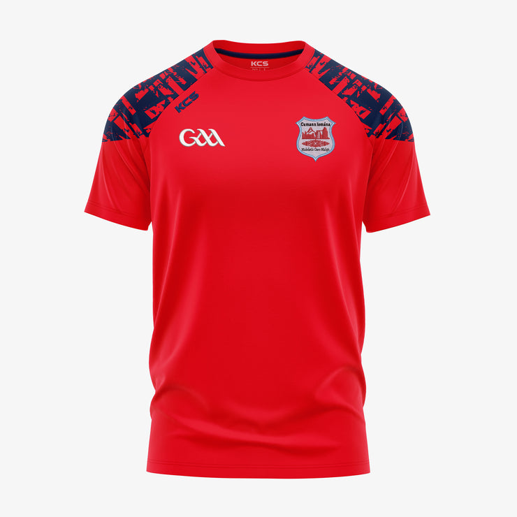 Abbeyknockmoy Hurling Club KCS Apollo Tee Red/Navy
