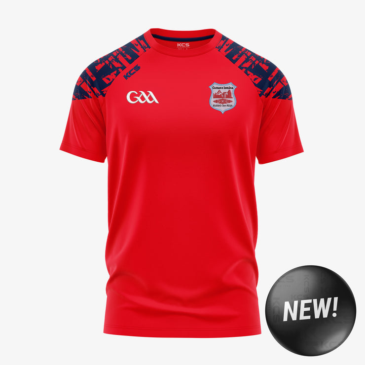 Abbeyknockmoy Hurling Club KCS Apollo Tee Red/Navy