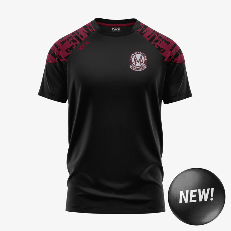 Mullingar Harriers KCS Apollo Tee Black/Maroon