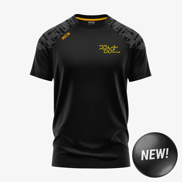 Athlone Tri Club KCS Apollo Tee Black/Graphite/Gold