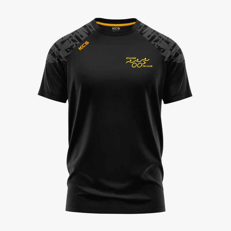 Athlone Tri Club KCS Apollo Tee Black/Graphite/Gold