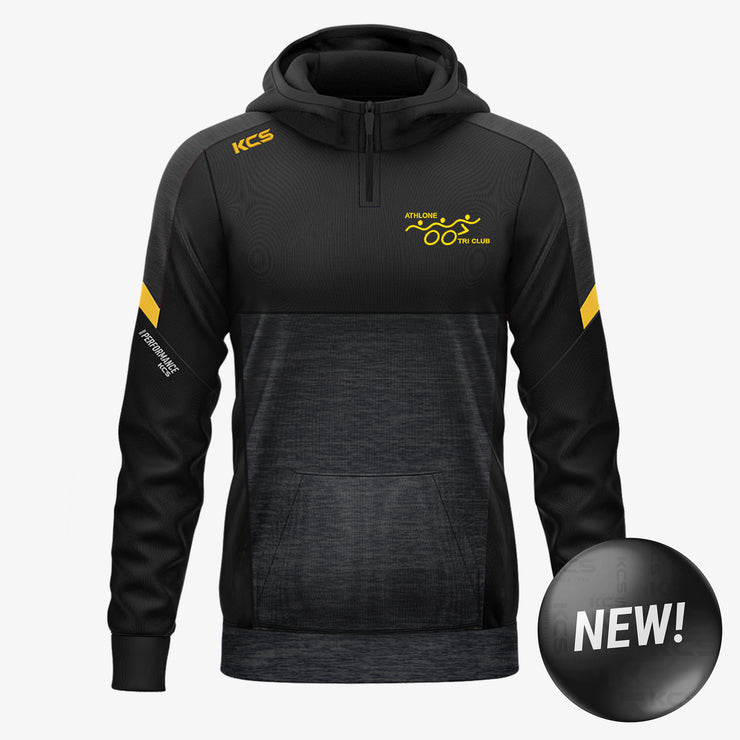 Athlone Tri Club KCS Helios Half Zip Hoodie Black/Gold
