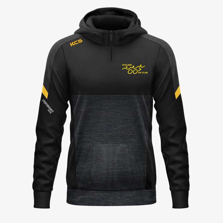 Athlone Tri Club KCS Helios Half Zip Hoodie Black/Gold
