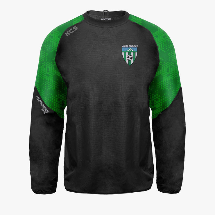 Moate Celtic FC KCS Focus Windcheater Black/Green