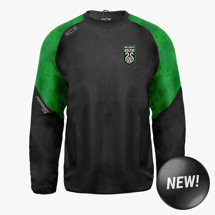 Mullingar Celtic FC KCS Focus Windcheater Black/Green