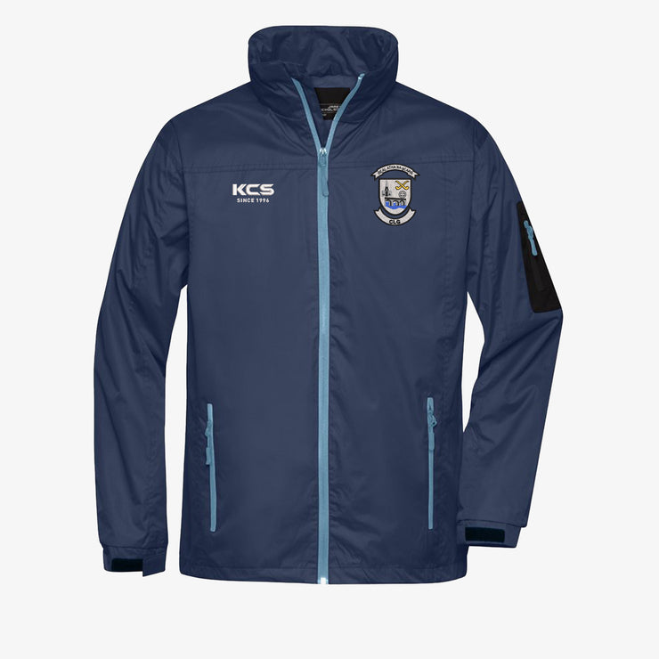 Ballinagar GAA Offaly KCS Sideline Jacket - Navy/Aqua