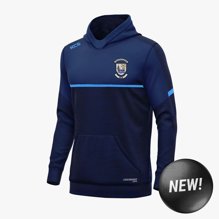 Ballinagar GAA Offaly KCS Astro V2 Hoodie Navy-Oxford Navy-Solid Sky