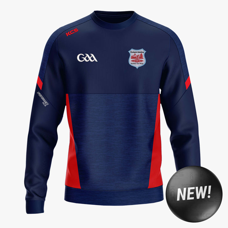 Abbeyknockmoy Hurling Club KCS Helios Crew Neck Top Navy/Red