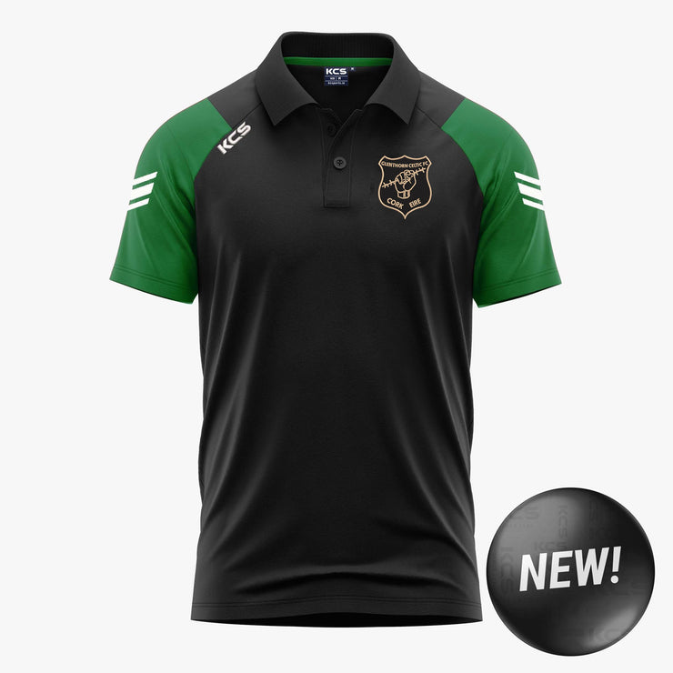 Glenthorn Celtic FC KCS Soul Polo Shirt Black/Green