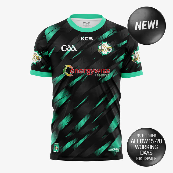 Ballyduff GAA Black / Mint Training Jersey - KIDS