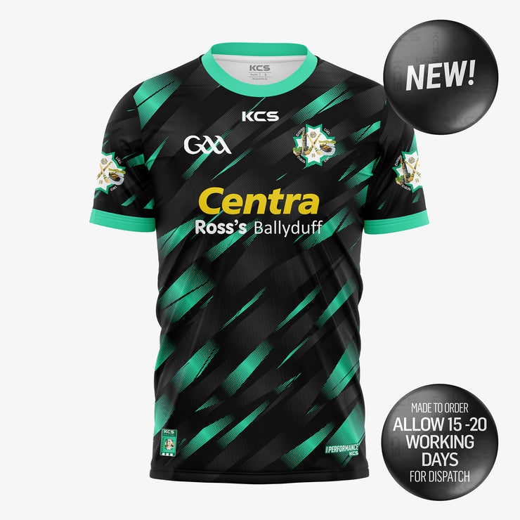 Ballyduff GAA Black / Mint Training Jersey - ADULTS