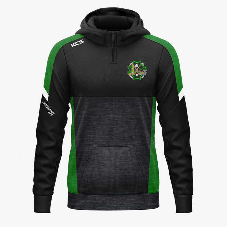 Ballyduff GAA KCS Helios Half Zip Hoodie Black/Green/White