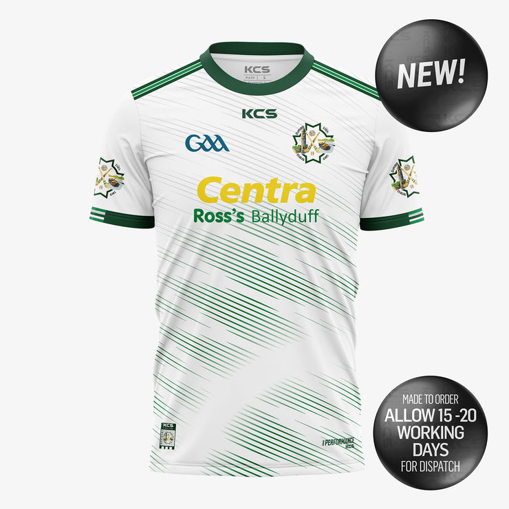 Ballyduff GAA White Training Jersey - ADULTS