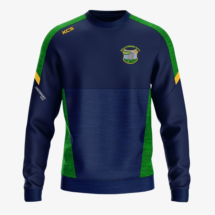 Ballymore GAA KCS Helios Crew Neck Top Navy/Green/Gold