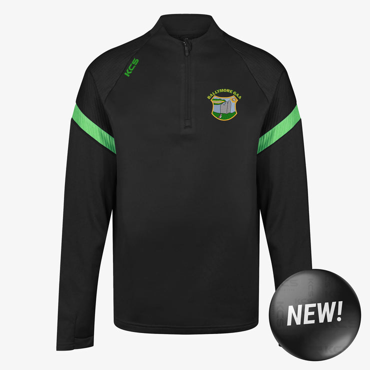 Ballymore GAA KCS Kinova Quarter Zip Top Black/Green