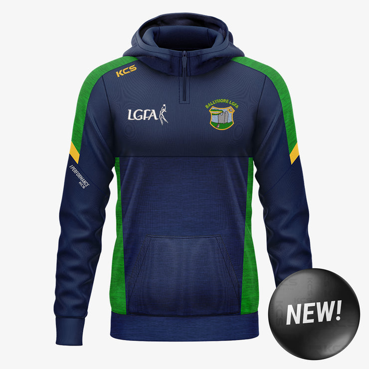 Ballymore LGFA KCS Helios Half Zip Hoodie Navy/Green/Gold