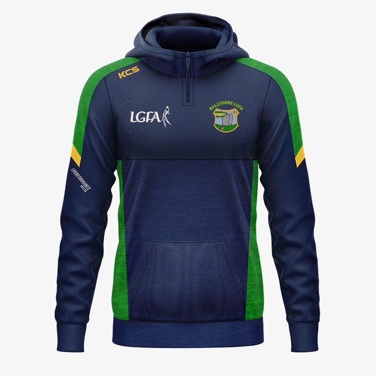 Ballymore LGFA KCS Helios Half Zip Hoodie Navy/Green/Gold