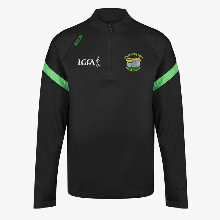 Ballymore LGFA KCS Kinova Quarter Zip Top Black/Green