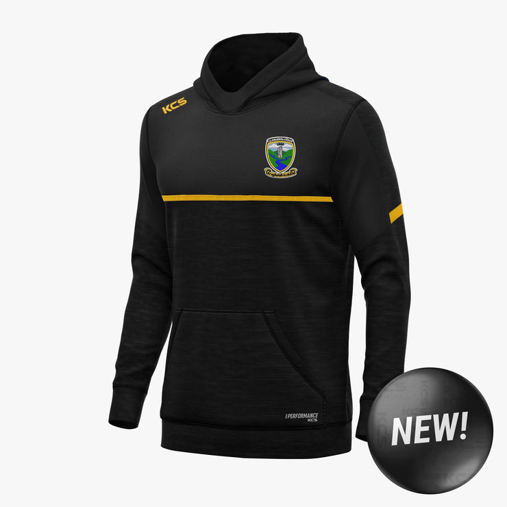 Bornacoola GAA KCS Astro V2 Hoodie Black-Black Melange-Solid Amber Gold