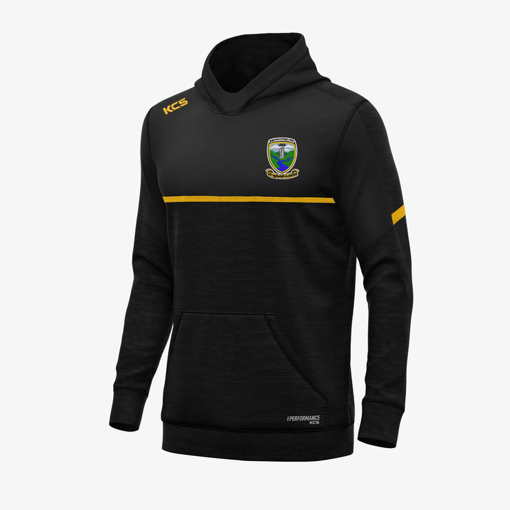 Bornacoola GAA KCS Astro V2 Hoodie Black-Black Melange-Solid Amber Gold