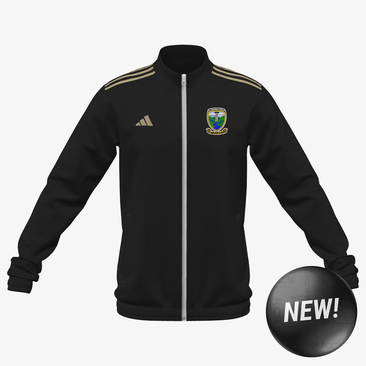Bornacoola GAA Adidas Club Anthem Zip Black/Metallic Gold