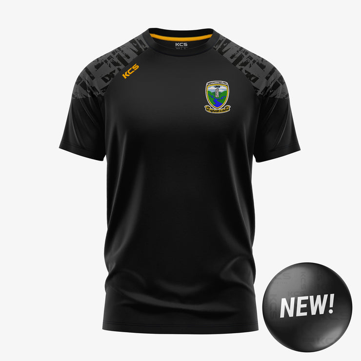 Bornacoola GAA KCS Apollo Tee Black/Graphite/Gold