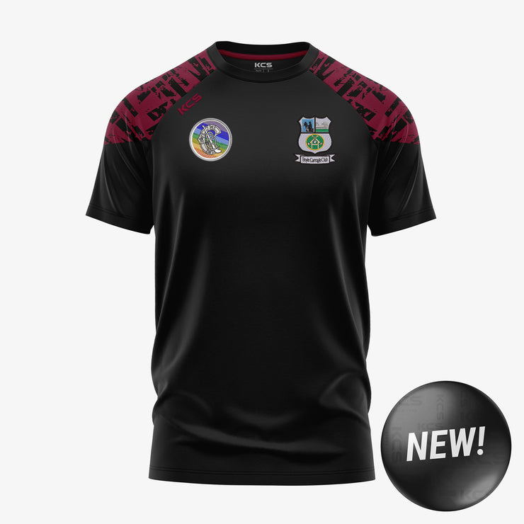 Boyle Camogie Club KCS Apollo Tee Black/Maroon
