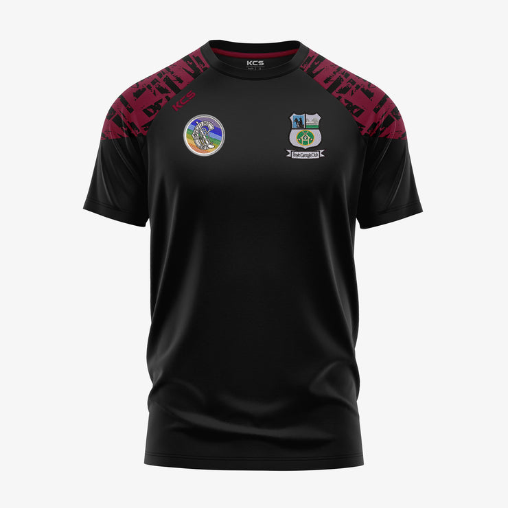 Boyle Camogie Club KCS Apollo Tee Black/Maroon
