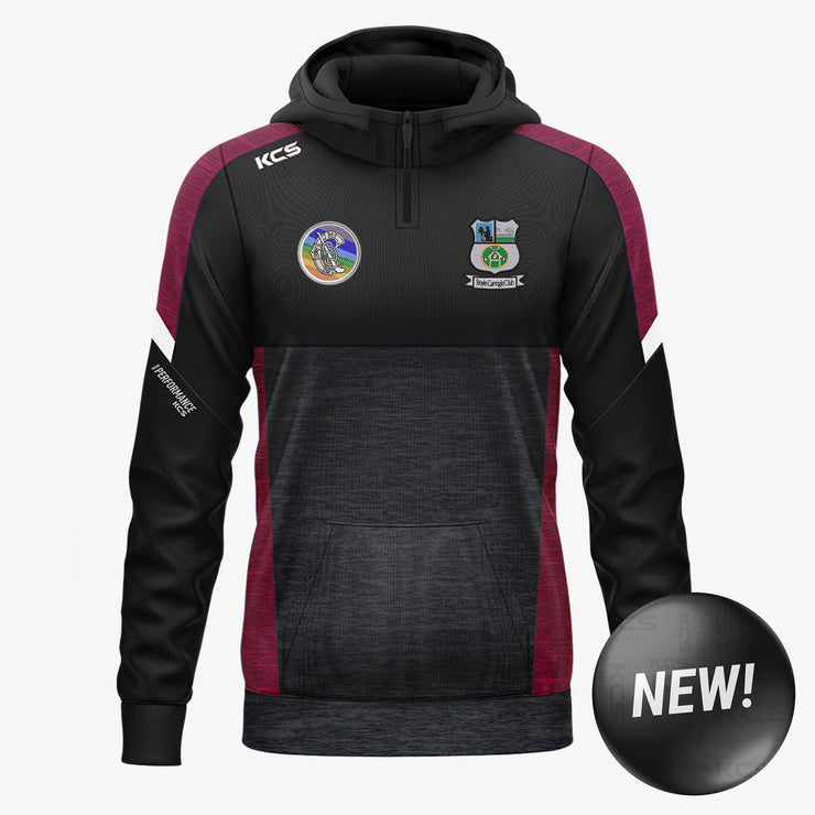 Boyle Camogie Club KCS Helios Half Zip Hoodie Black/Maroon/White