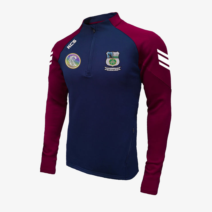 Boyle Camogie Club KCS Soul Quarter Zip Top Navy/Maroon