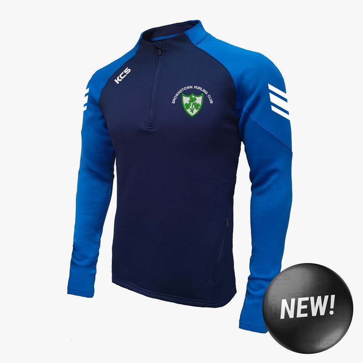 Brownstown Hurling Club KCS Soul Quarter Zip Top Navy/Royal Blue