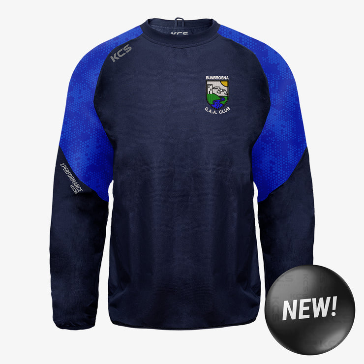 Bunbrosna GAA KCS Focus Windcheater Navy/Royal