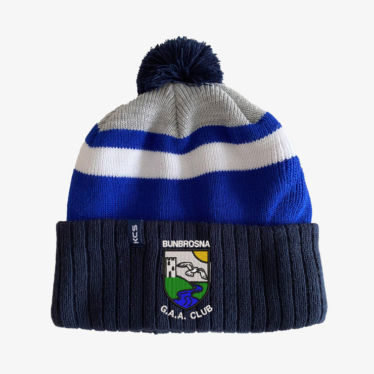 Bunbrosna GAA KCS Porto Beanie - Navy, Royal, Grey