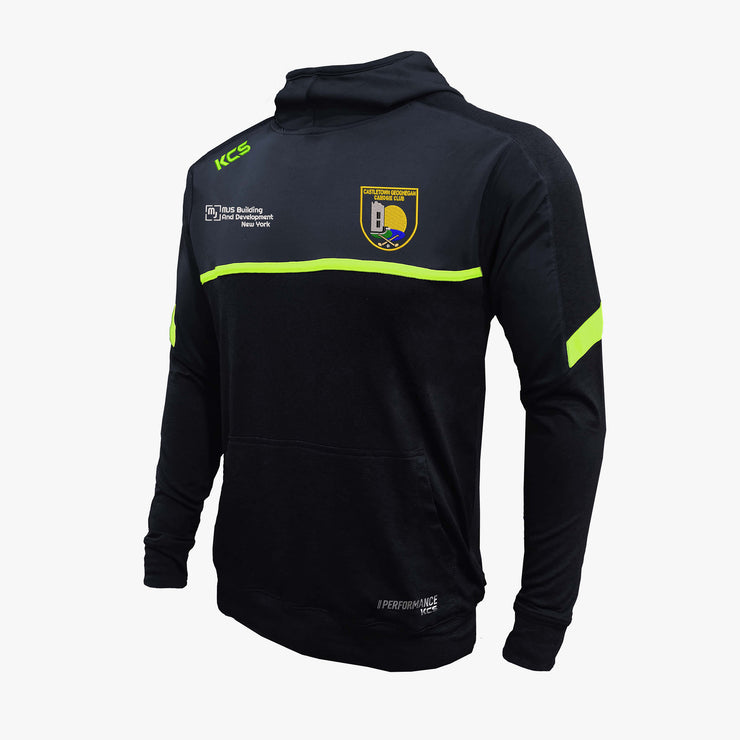 Castletown Geoghegan Camogie Club KCS Astro Hoodie- Black, Light Graphite & Fluorescent Lime