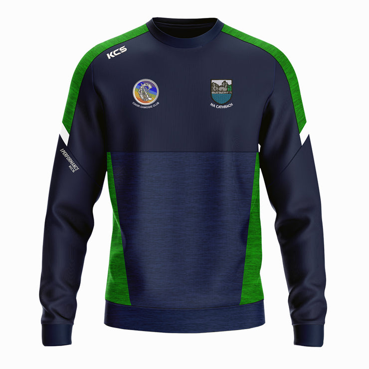 Cahir Camogie Club KCS Helios Crew Neck Top Navy/Green/White