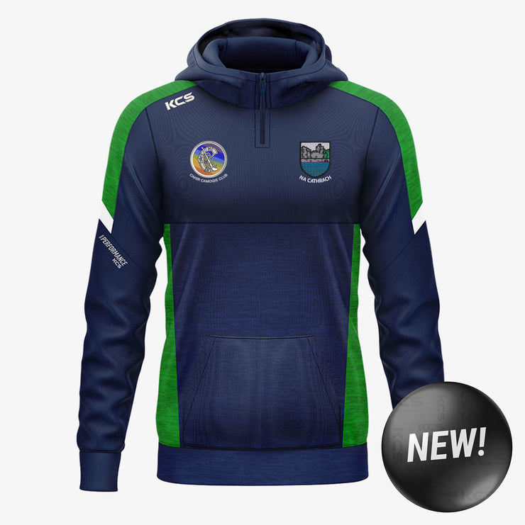 Cahir Camogie Club KCS Helios Half Zip Hoodie Navy/Green/White